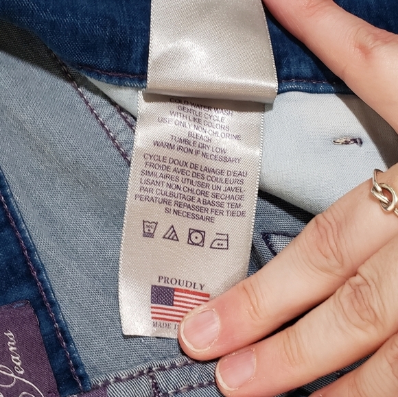 NYDJ Not Your Daughter's Jeans 5-Pocket Mid-Rise Blue Velvet Women's Size 4 - Picture 8 of 8